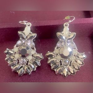 Metallic Hematite Statement Earrings